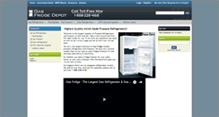 Desktop Screenshot of gasfridgedepot.com
