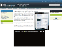 Tablet Screenshot of gasfridgedepot.com